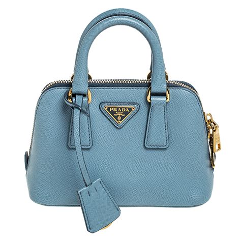 prada blue mini bag|prada saffiano blue.